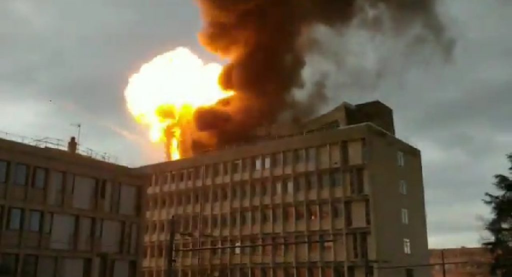 Villeurbanne : Violent incendie et explosions à l'Université Lyon 1.