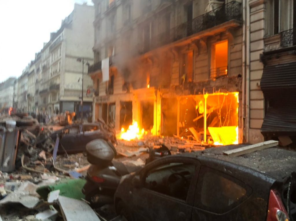Paris : Violente explosion rue de Trévise. Au moins 2 morts et 10 blessés en urgence absolue.