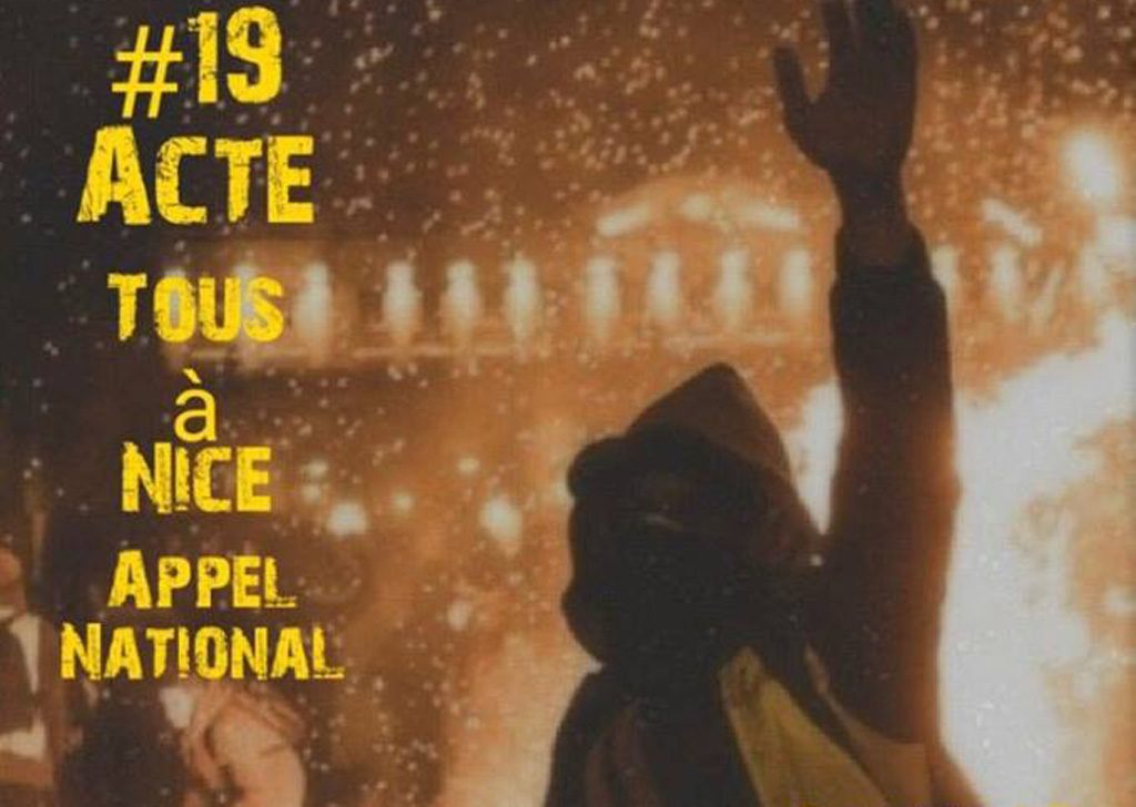 Nice : La manifestation des Gilets jaunes pour l'acte 19 va être interdite