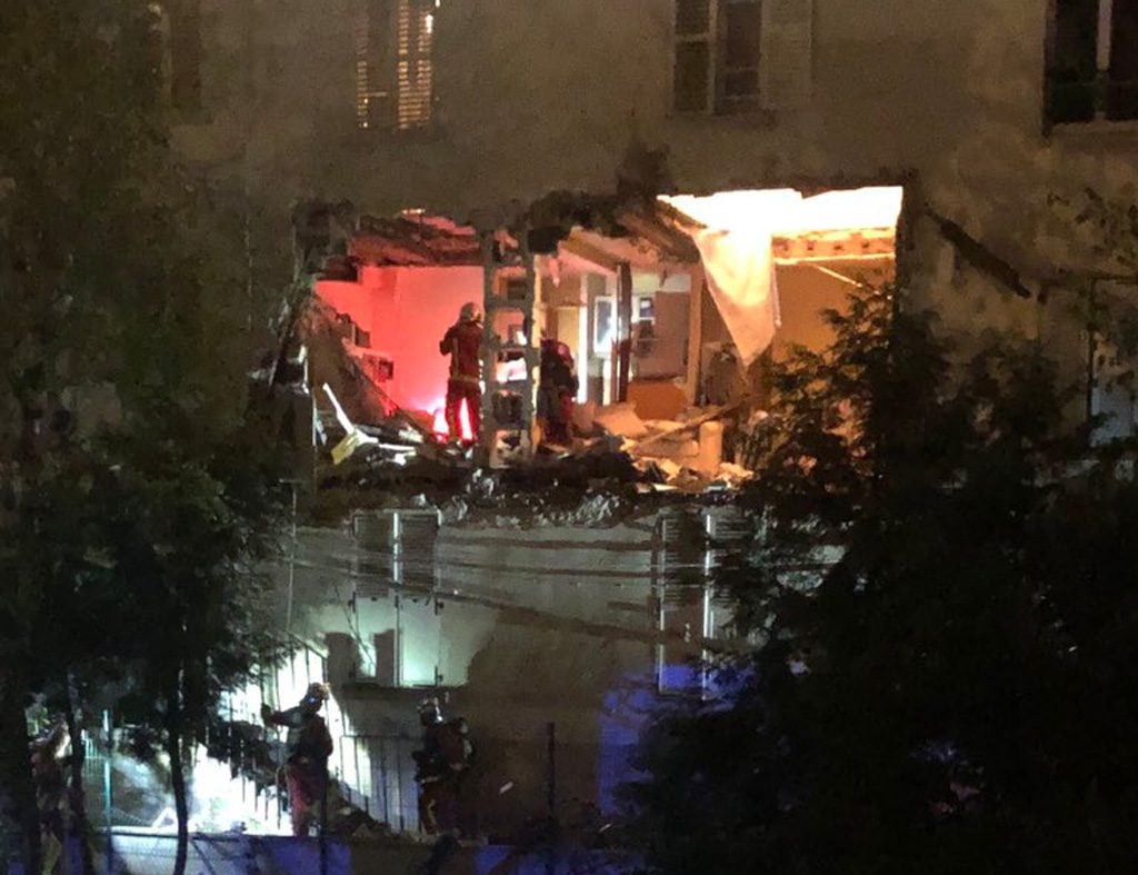 Paris : Un appartement détruit par une explosion, au moins 2 blessés