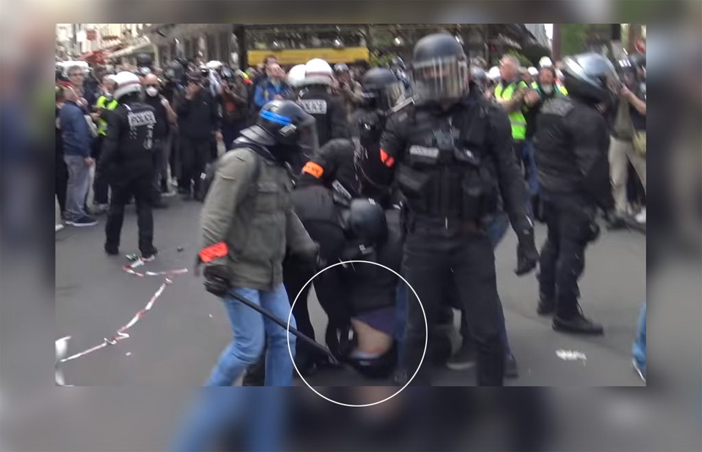 1er-Mai à Paris : Une vidéo montre un policier placer sa matraque dans le pantalon d'un homme, l'IGPN ouvre une enquête