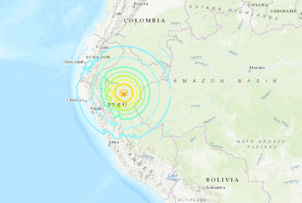 Violent séisme de magnitude 8.0 au Pérou