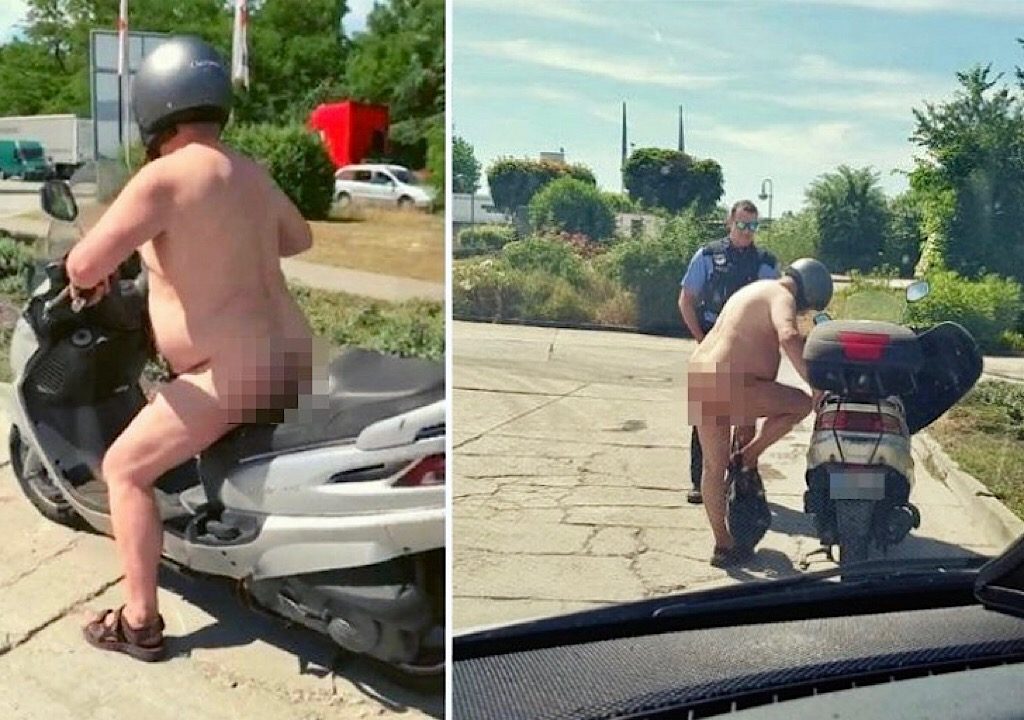 Allemagne : Intercepté nu sur son scooter, il lance à la police : «Ben il fait chaud, non ?»