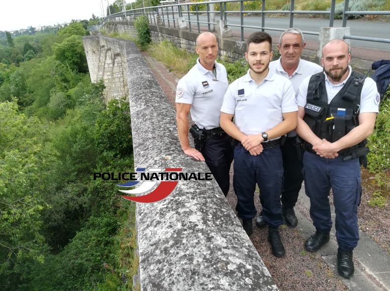Poitiers : Un homme suicidaire sauvé in extremis par les policiers