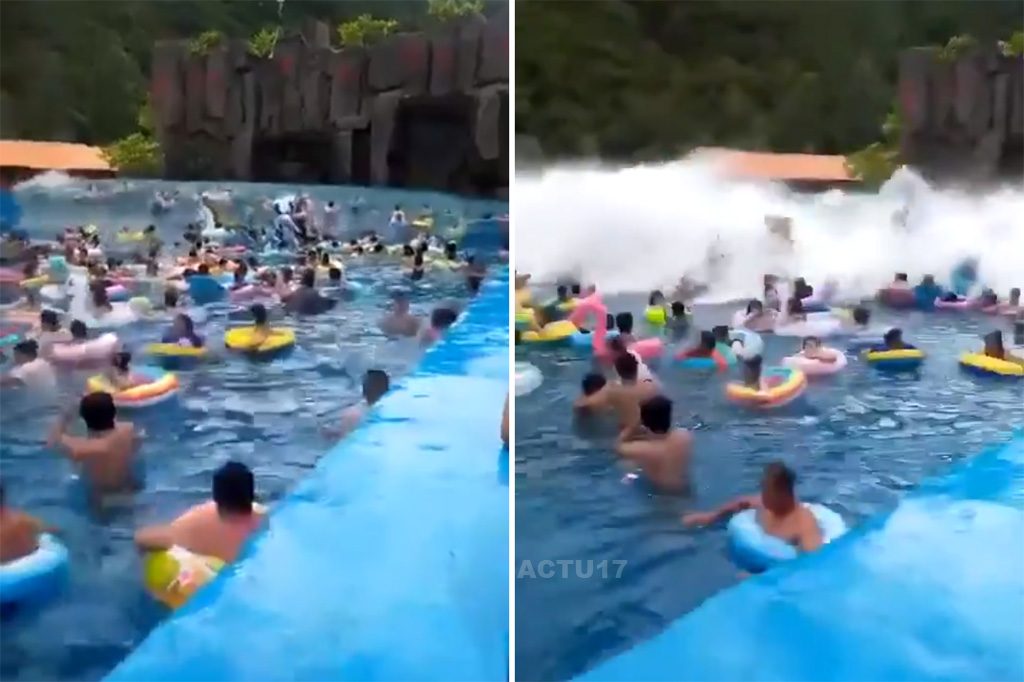 Un «tsunami» dans une piscine à vagues fait 44 blessés en Chine
