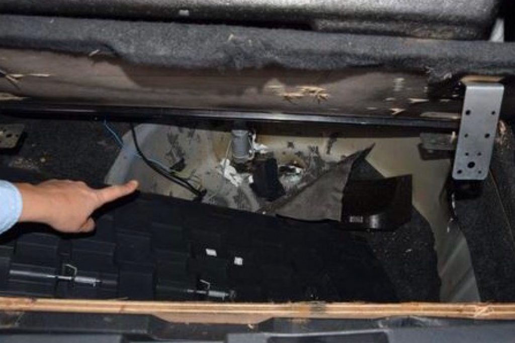 Aisne : Le trafiquant de drogue utilisait une trappe télécommandée dans le coffre de sa voiture