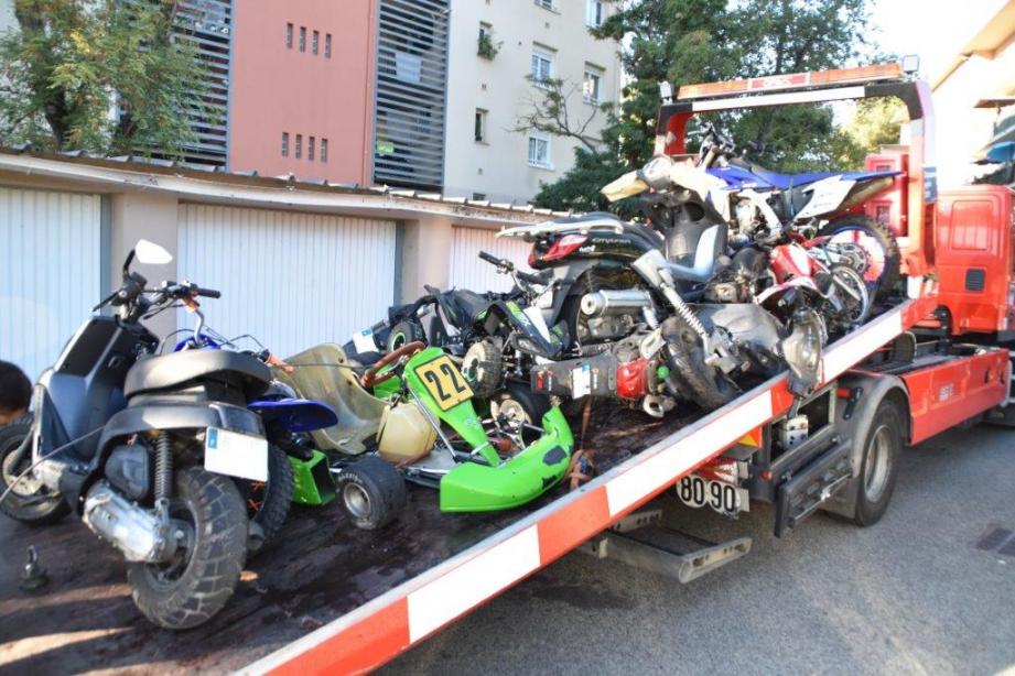 Var : La police saisit 10 motocross, quad et karts dans une opération anti-rodéos à Fréjus