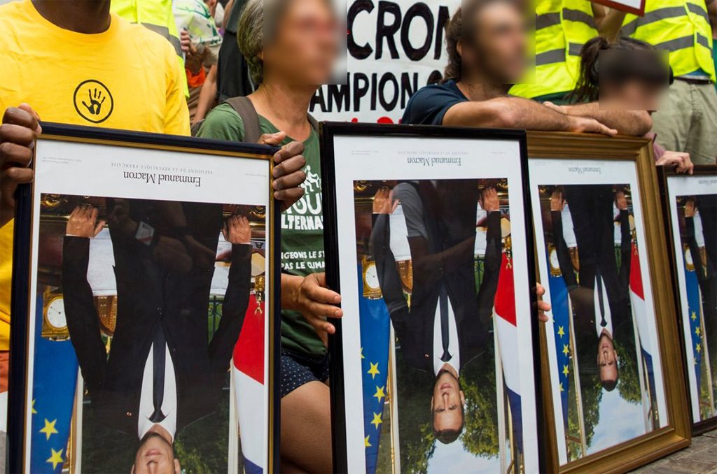 Portraits de Macron décrochés à Paris : 8 militants écopent de 500 euros d'amende chacun