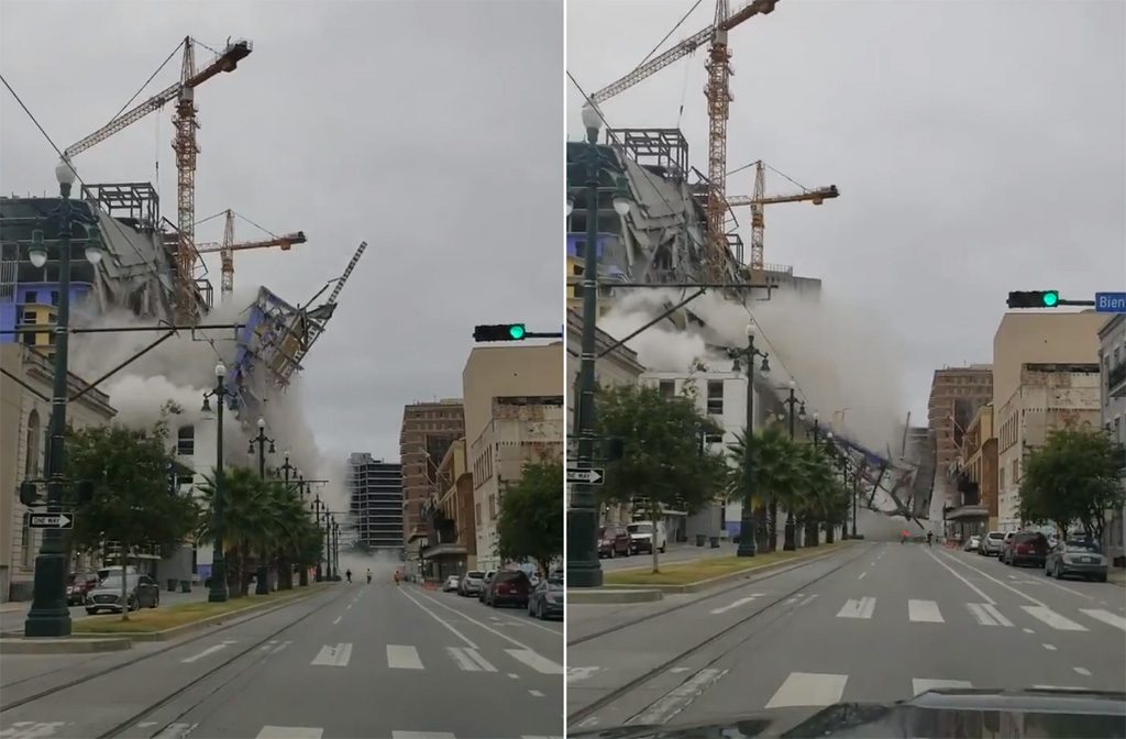 Nouvelle-Orléans : Le Hard Rock Hotel en construction s'est effondré, un mort et 18 blessés