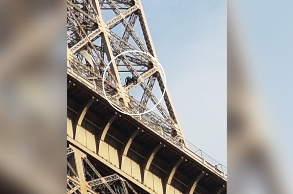 Paris : La Tour Eiffel fermée après qu'un homme a escaladé le monument