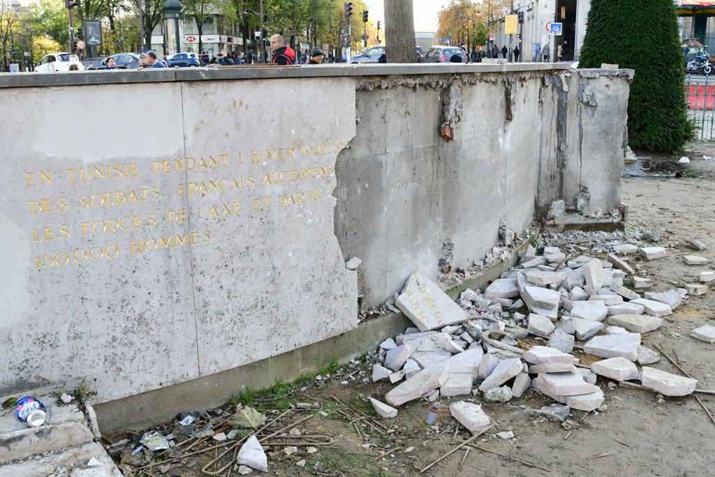 Dégradation de la stèle du maréchal Juin à Paris : un suspect placé en garde à vue