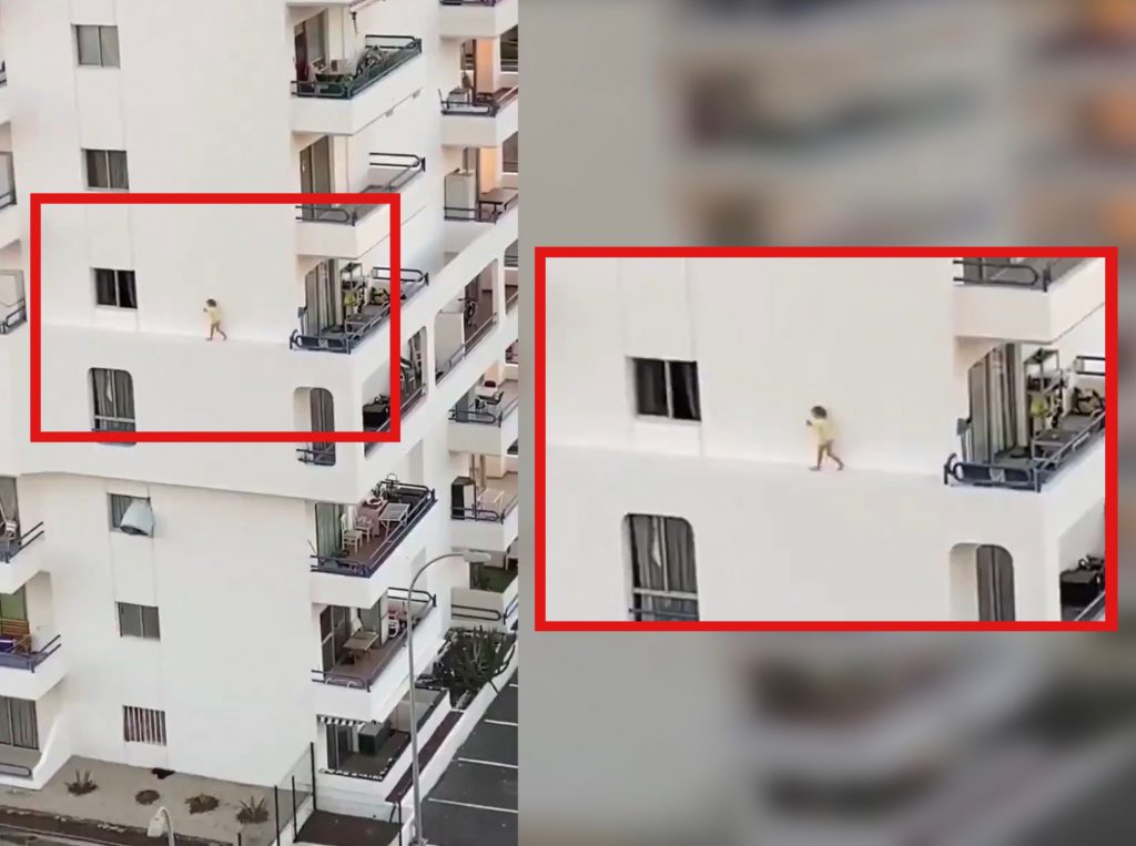Une fillette court au bord du vide au 4ème étage d'un immeuble de Tenerife, une enquête ouverte