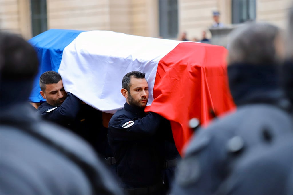 Lyon : Un hommage a été rendu à Franck Labois, tué lors d'une opération de police