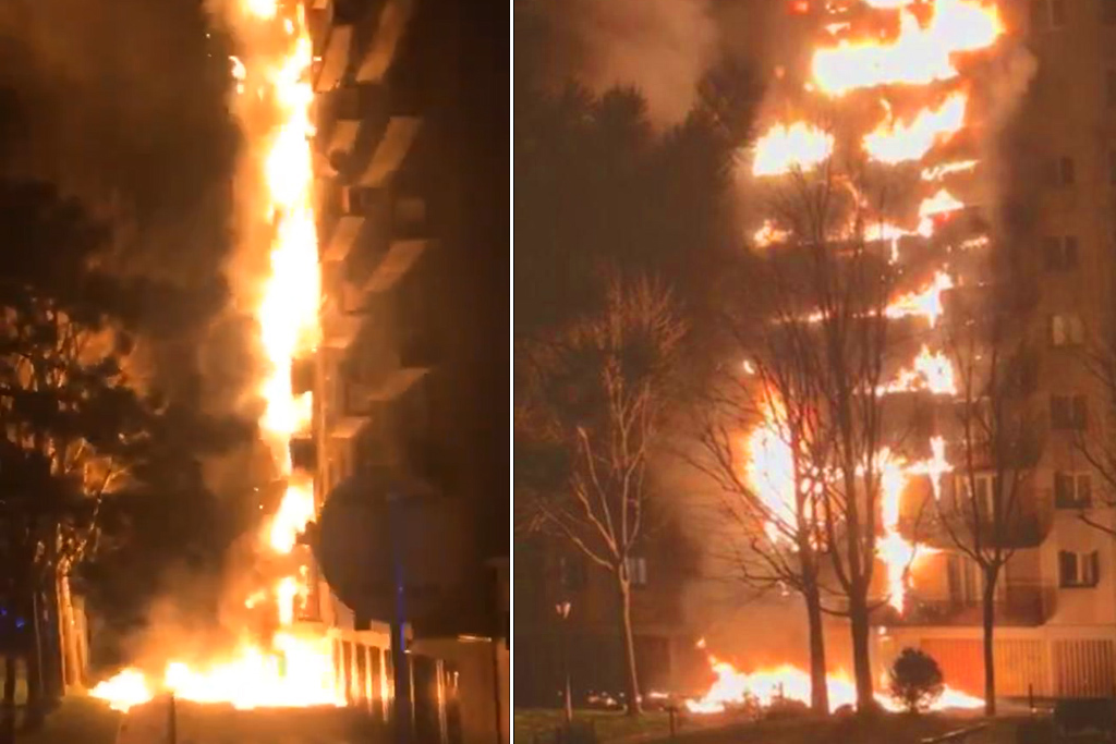 Val-de-Marne : Un spectaculaire incendie se propage à tous les étages d'un immeuble de Champigny-sur-Marne
