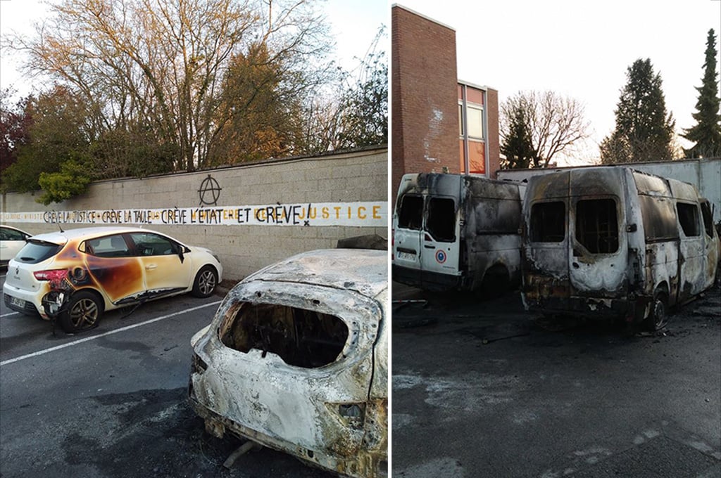 Amiens : Les services pénitentiaires attaqués en pleine nuit, 7 véhicules incendiés