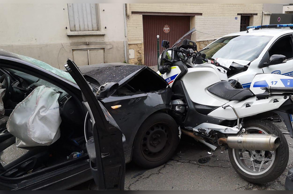 Colombes : 2 motards de la police grièvement blessés après avoir été percutés délibérément par un automobiliste
