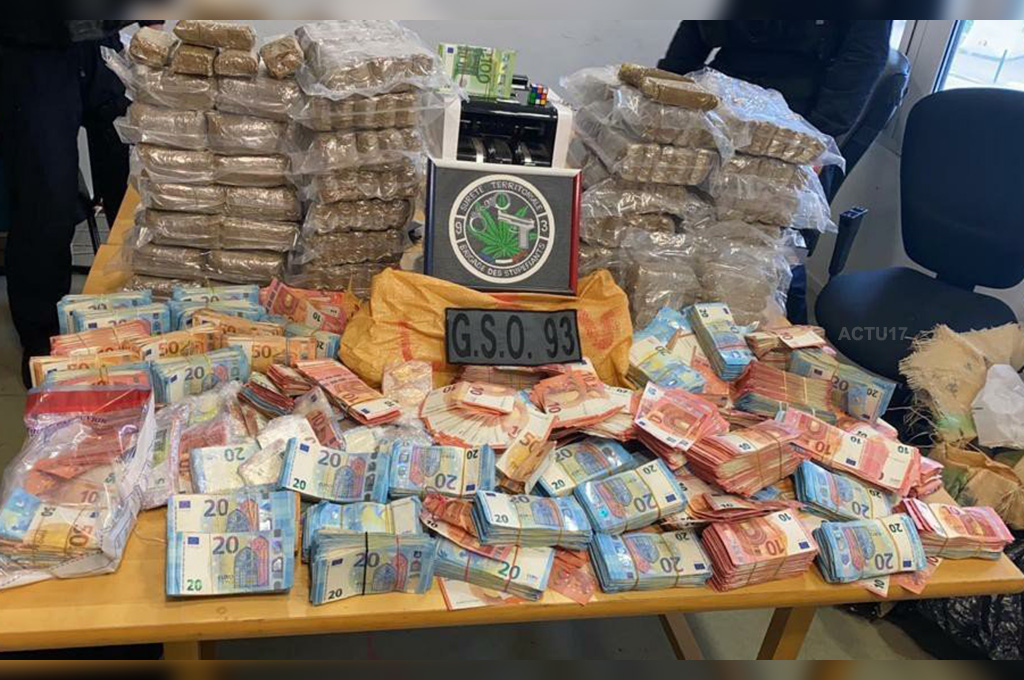 Bagnolet : Les policiers découvrent près de 65 kg de cannabis et 385 000 euros dans un appartement