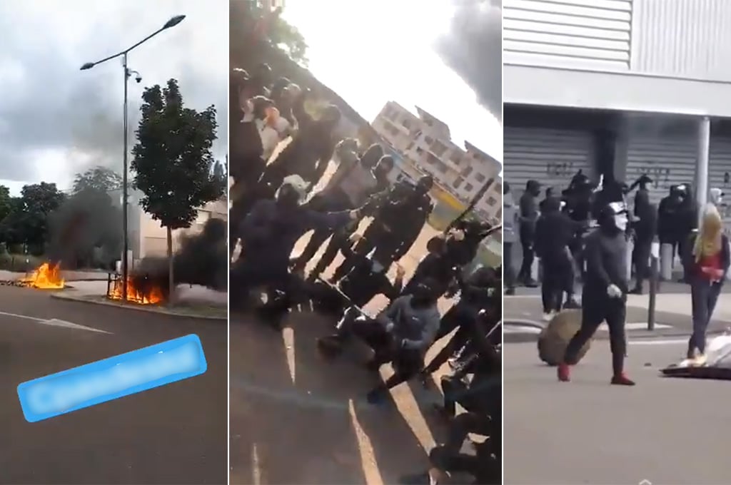 Nouvelles violences à Dijon : des dizaines d'hommes armés tirent en l'air, au moins un véhicule incendié