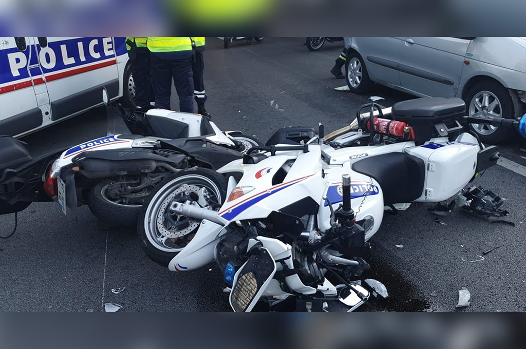 Paris : 4 policiers blessés dans un accident avec une voiture sur le périphérique