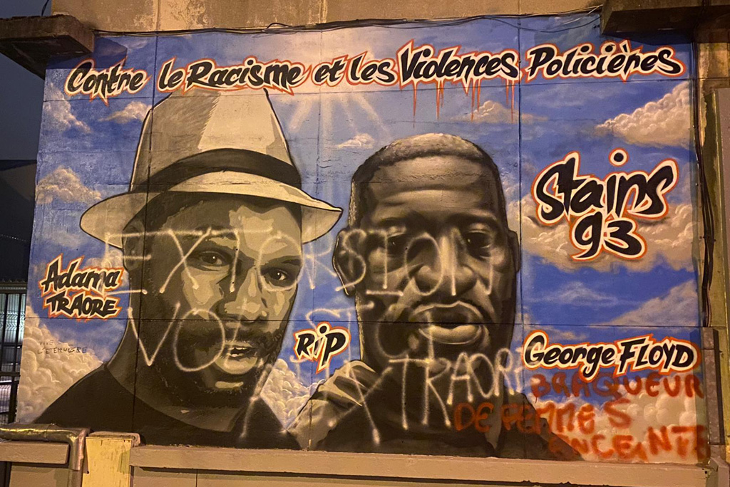 Seine-Saint-Denis : La fresque contre les «violences policières» à Stains a été vandalisée