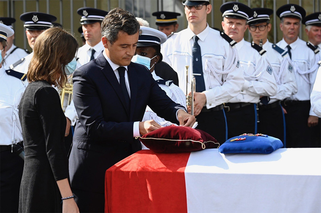 Éric Monroy, policier tué au Mans, a reçu la légion d'honneur et a été promu au grade de capitaine