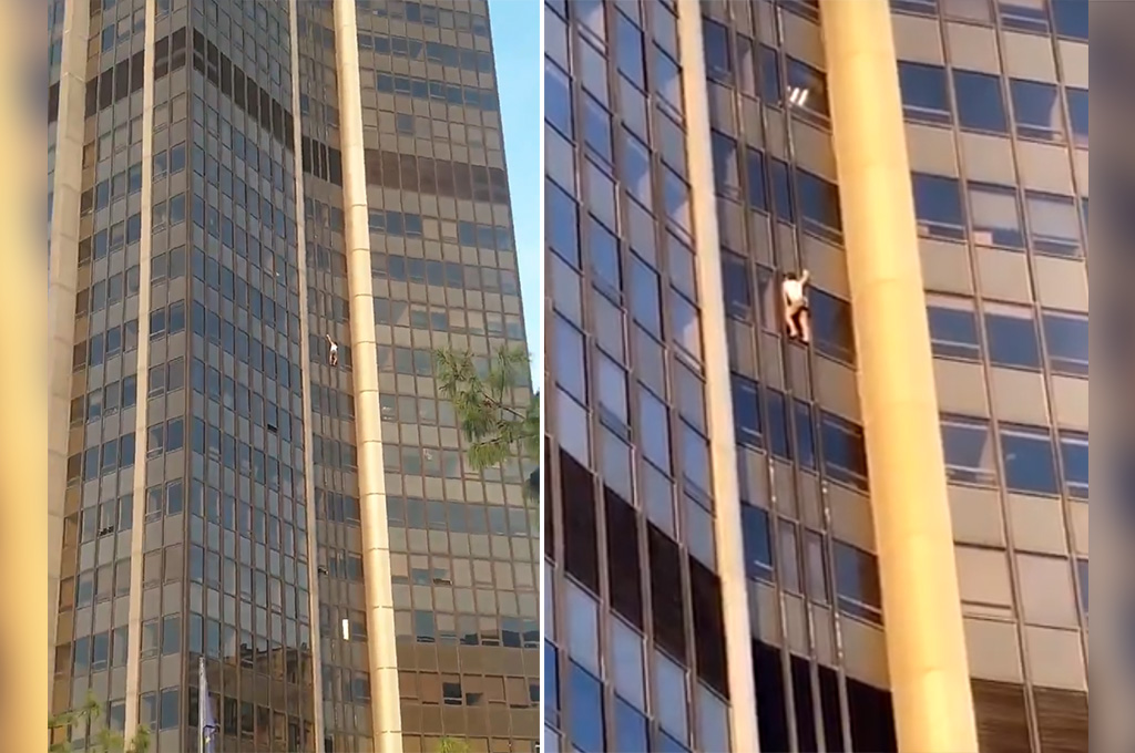 Paris : Un homme escalade la Tour Montparnasse à mains nues