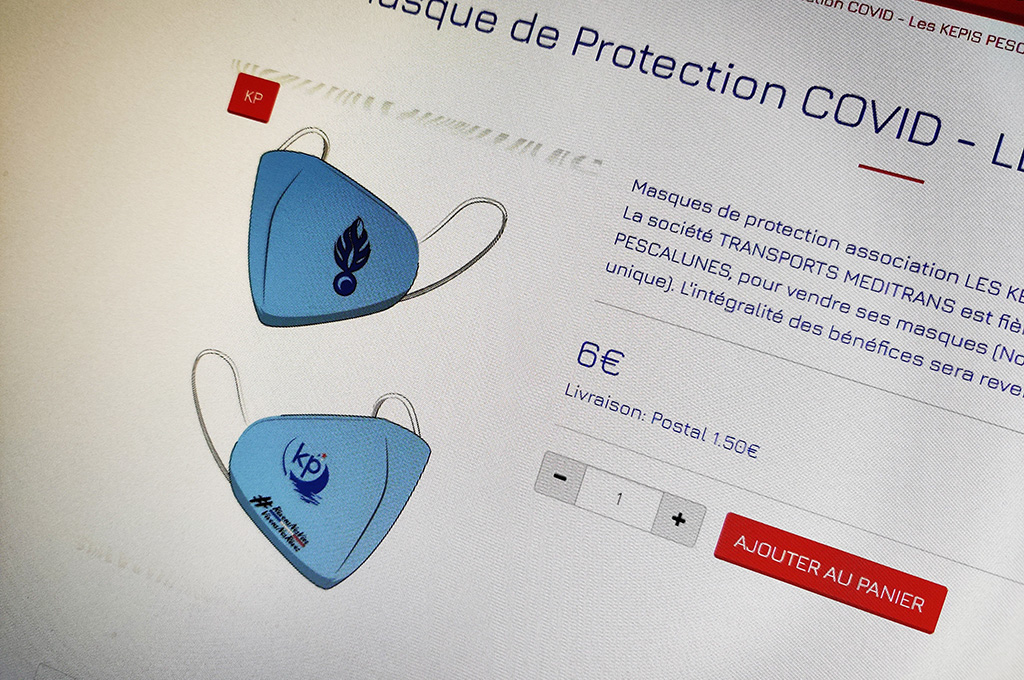 Une association vend des masques lavables pour soutenir les orphelins de la gendarmerie