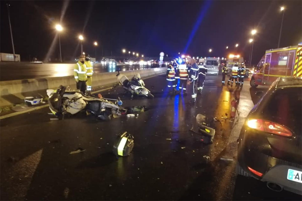 Oise : Deux motards de la police percutés et blessés par un chauffard en état d'ivresse sur l'autoroute A1