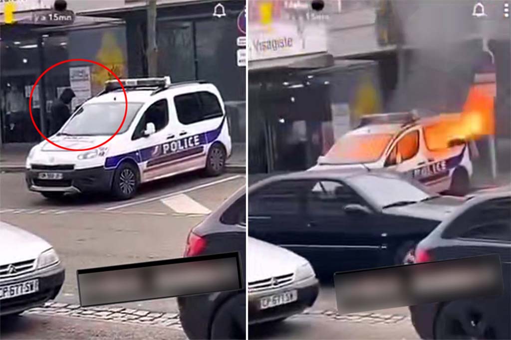 Mulhouse : Une voiture de police incendiée, la vidéo diffusée sur les réseaux sociaux