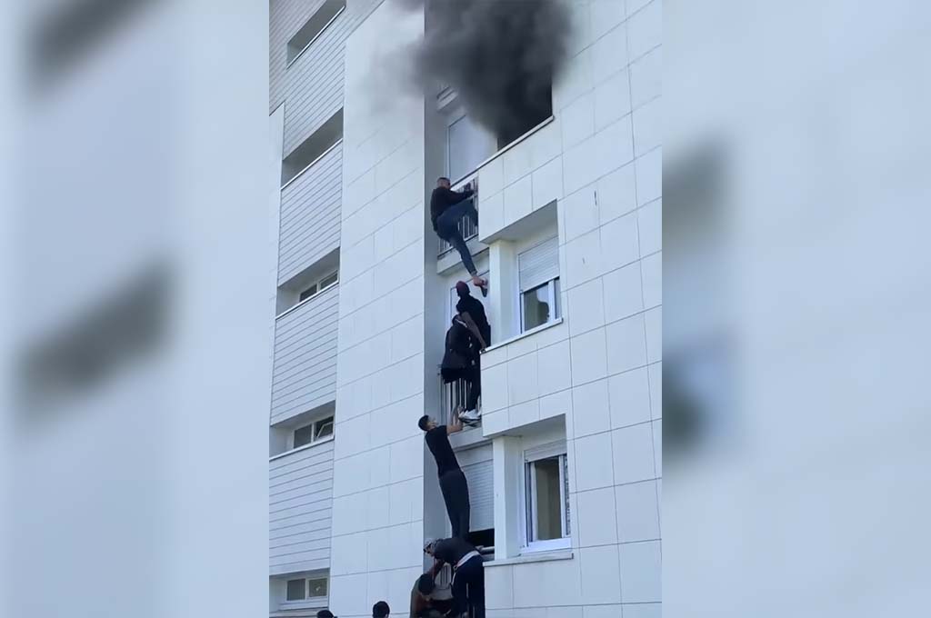 Incendie à Nantes : Des jeunes escaladent un immeuble pour sauver un couple et son bébé