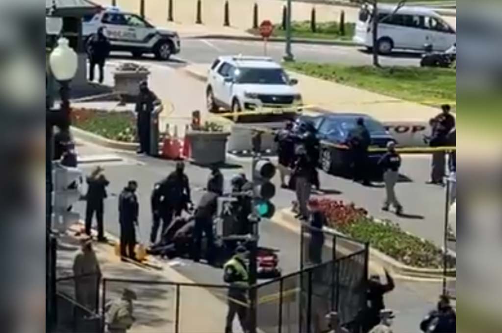Washington : Un automobiliste a percuté deux policiers à une entrée du Capitole, l'un est décédé