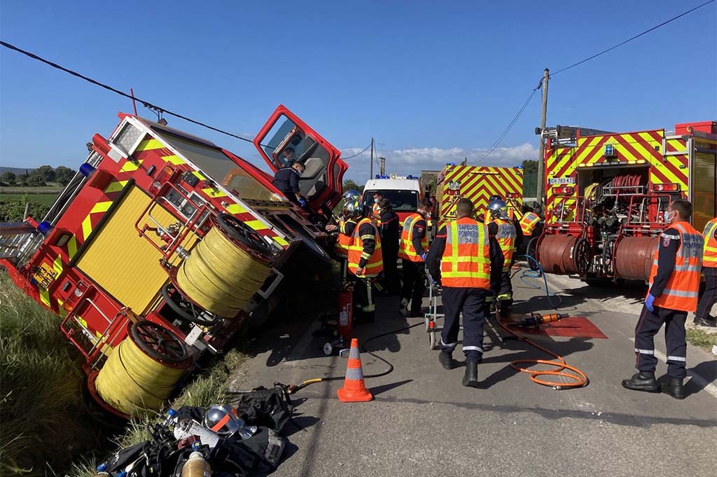 Hérault : Trois pompiers sérieusement blessés dans un accident près de Montpellier