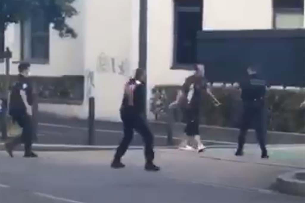 Grenoble : Il refuse de lâcher son couteau et avance sur les policiers, l'un ouvre le feu et le neutralise