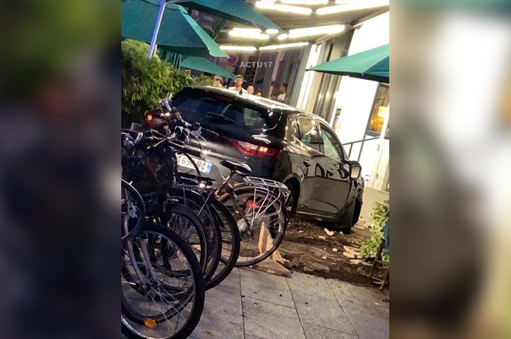 Angers : Un conducteur en plein rodéo fonce dans la terrasse d'un restaurant, cinq blessés