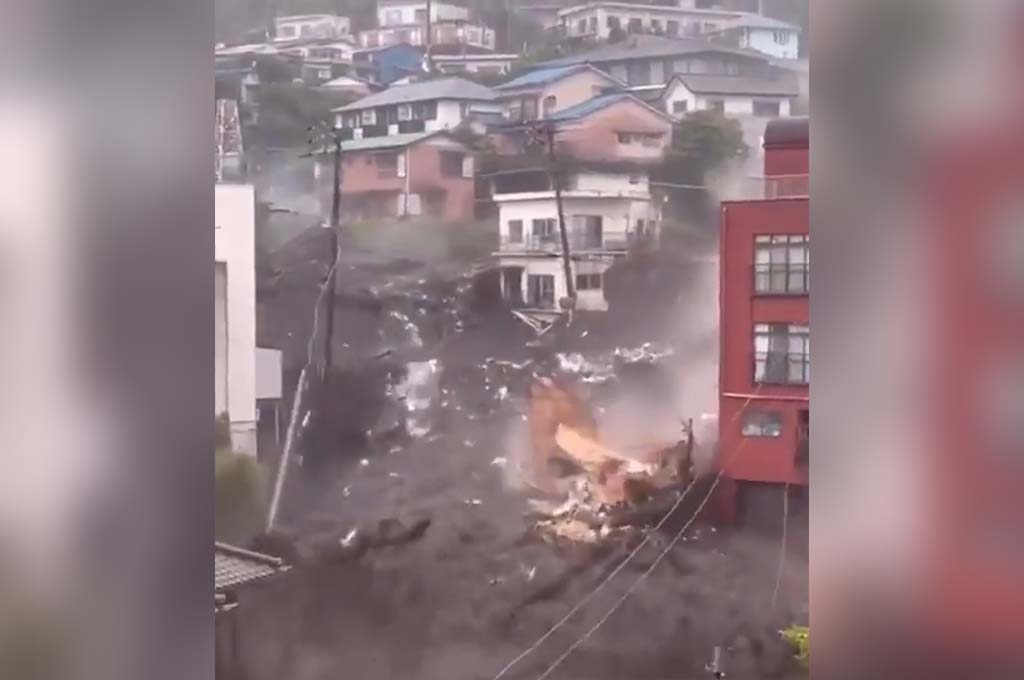 VIDÉOS. 19 personnes portées disparues au Japon après d'impressionnants glissements de terrain