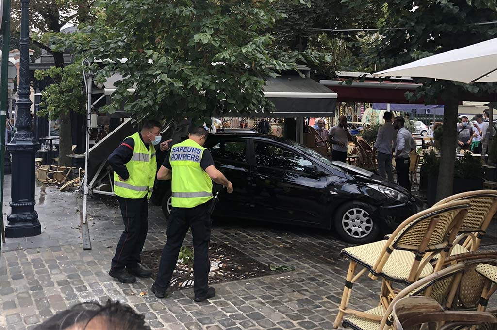 Fontainebleau : Une automobiliste fonce sur deux terrasses de restaurants, six blessés