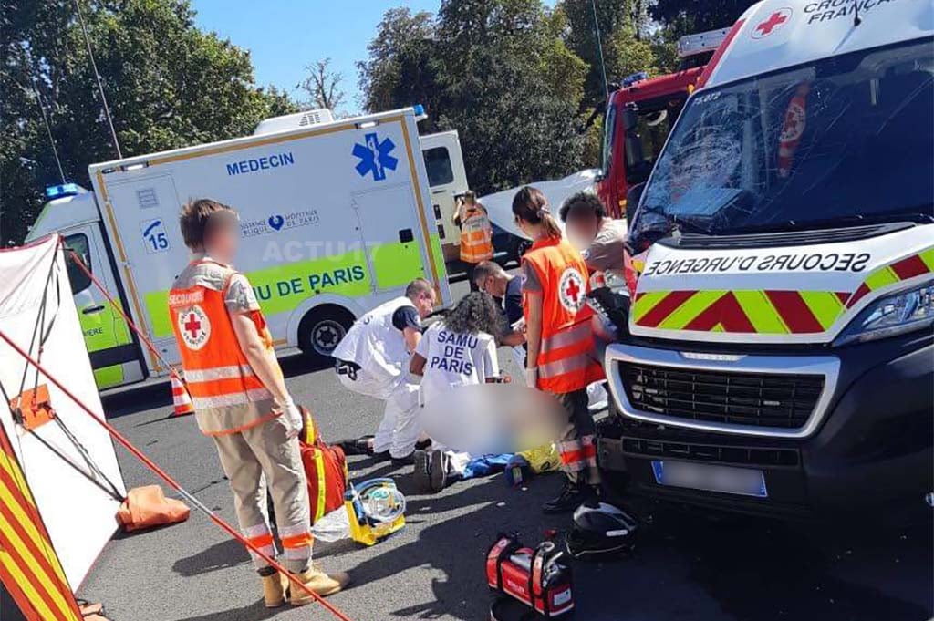 Paris : Un policier municipal hors service meurt percuté par un véhicule de la Croix-Rouge
