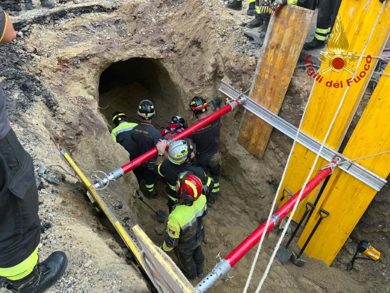 Rome : Un cambrioleur de banque présumé enseveli dans le tunnel qu'il était en train de creuser