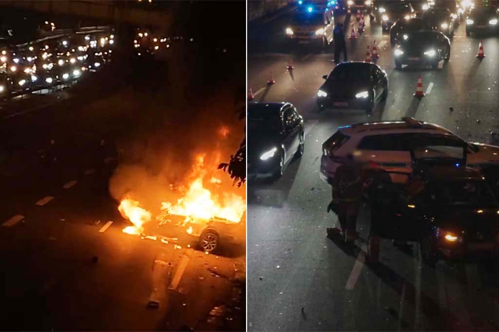 Saint-Denis : Un chauffard refuse d'obtempérer et provoque un carambolage sur l'A1 peu après