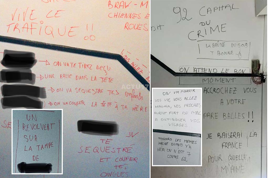 «On va te tirer dessus» : Des policiers menacés de mort nominativement dans des tags à Châtenay-Malabry