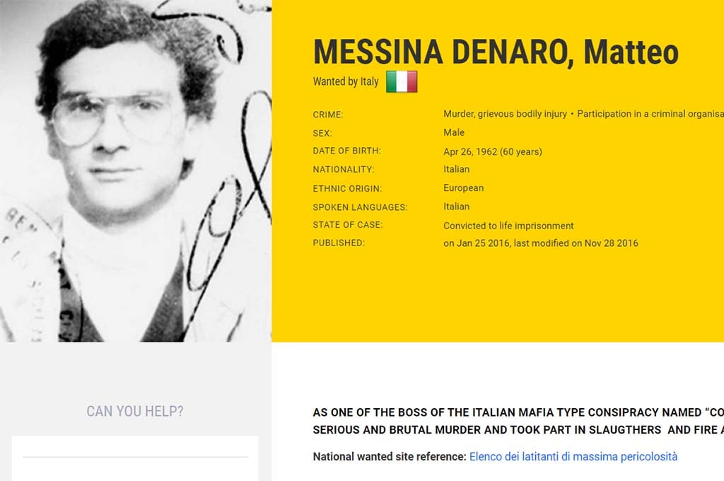 En cavale depuis 30 ans, Matteo Messina Denaro, le mafieux le plus recherché d’Italie, interpellé