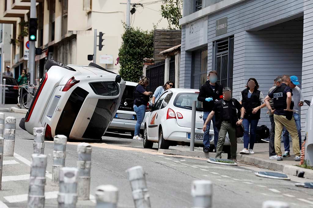 Nice : Coups de feu aux Moulins, course-poursuite avec la police et trois blessés dont un par balle