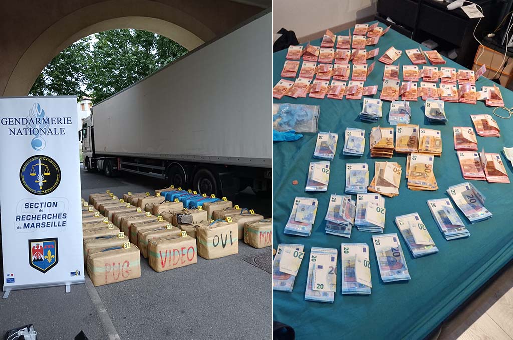 Un vaste trafic de drogue international démantelé dans le sud de la France : 2 tonnes de cannabis saisis