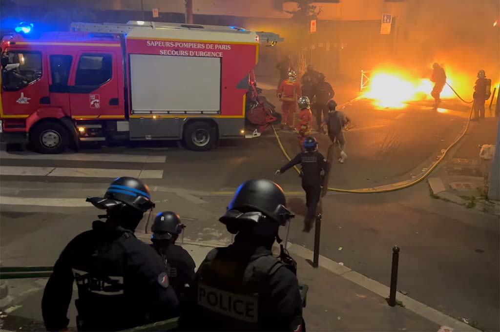Violences urbaines : 719 interpellations au cours de la nuit, 45 policiers et gendarmes blessés