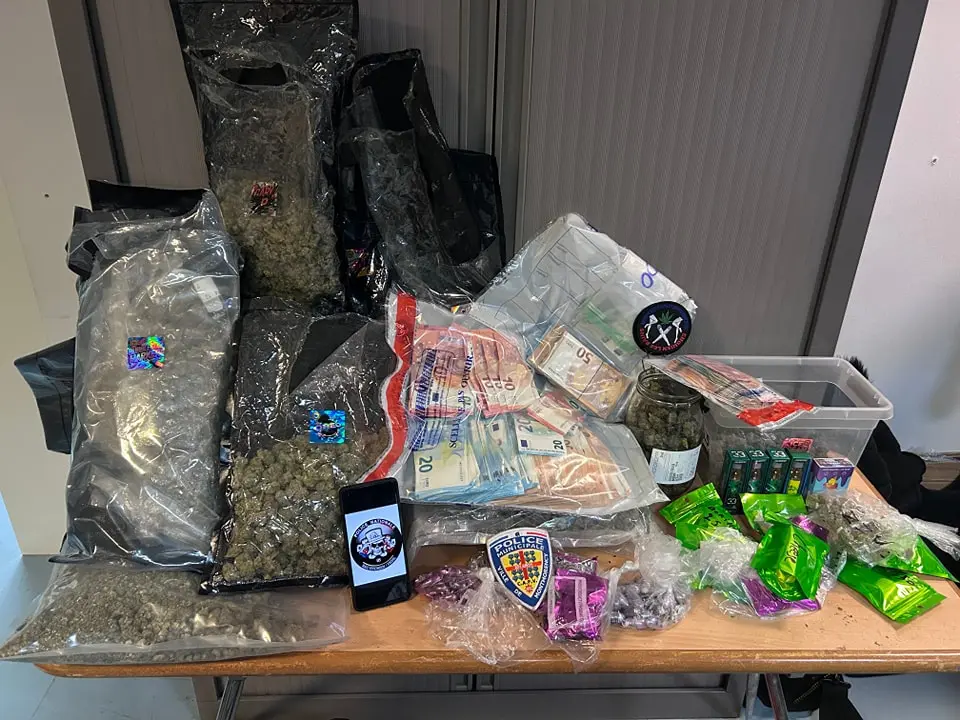 Montmorency : 32 kg de cannabis, 23 000€ et 341 munitions saisis, un homme incarcéré