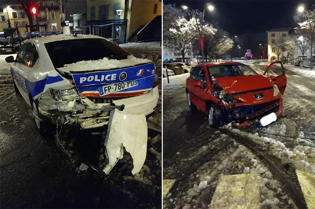 Le Puy-en-Velay : Un conducteur ivre percute une voiture de police, trois blessés