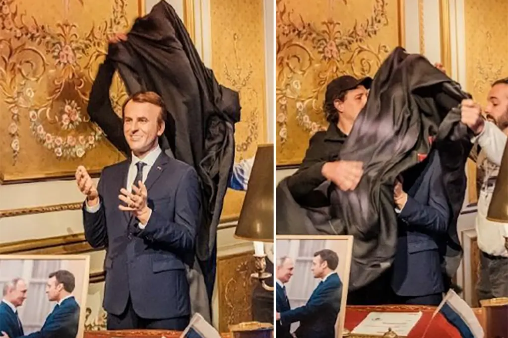 La statue de cire d'Emmanuel Macron volée au musée Grévin à Paris par des militants de Greenpeace