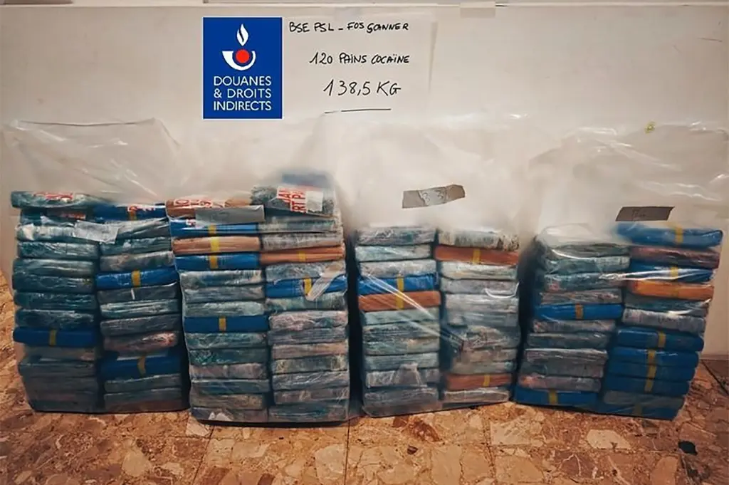 138 kg de cocaïne saisis à Fos-sur-Mer : un réseau démantelé à Barcelone