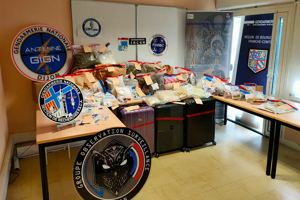 203 kg de stupéfiants et 100 000 € saisis : un vaste trafic démantelé en Bourgogne, sept interpellations